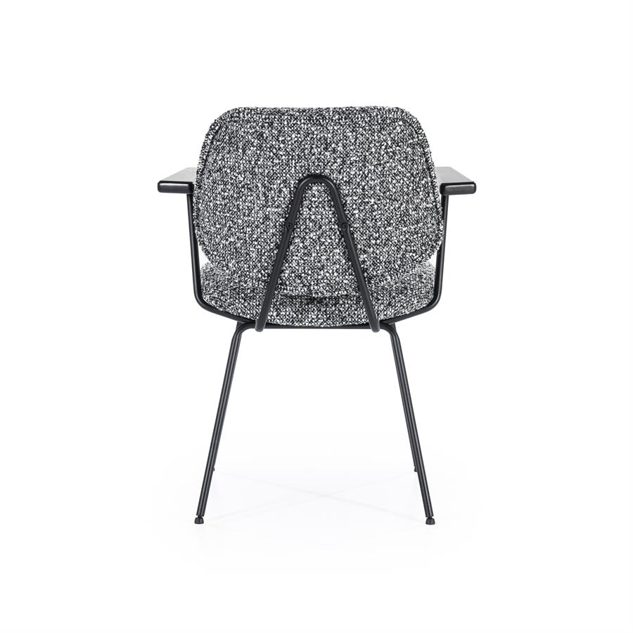 Stoel Jon met arml Maywood | Zwart