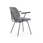 Stoel Jon met arml Maywood | Zwart