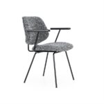 Stoel Jon met arml Maywood | Zwart