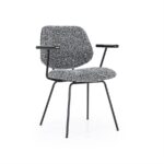 Stoel Jon met arml Maywood | Zwart