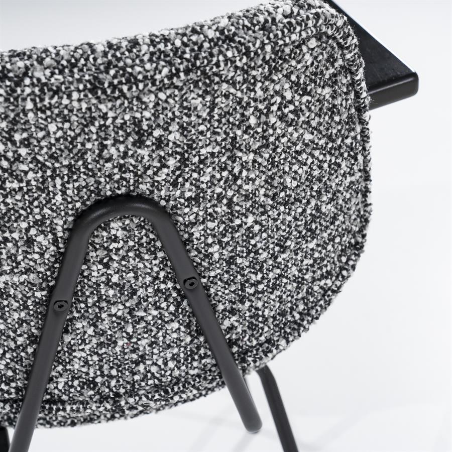 Stoel Jon met arml Maywood | Zwart