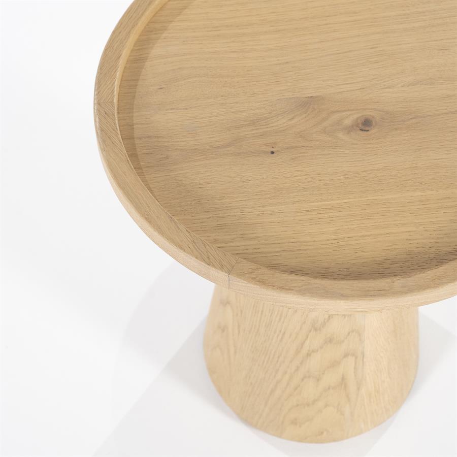 Bijzettafel Leia 46×49 | Naturel
