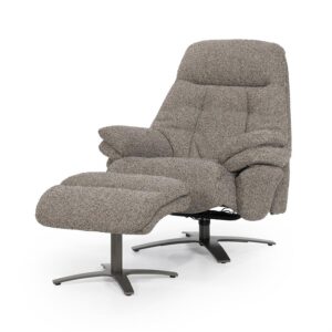 Fauteuil Caleb Elektrisch met voetenbankje | Taupe