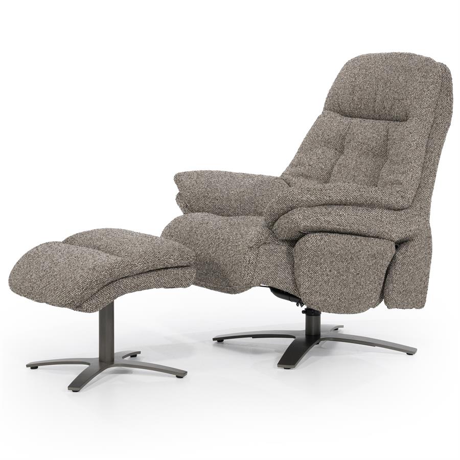Fauteuil Caleb Elektrisch met voetenbankje | Taupe