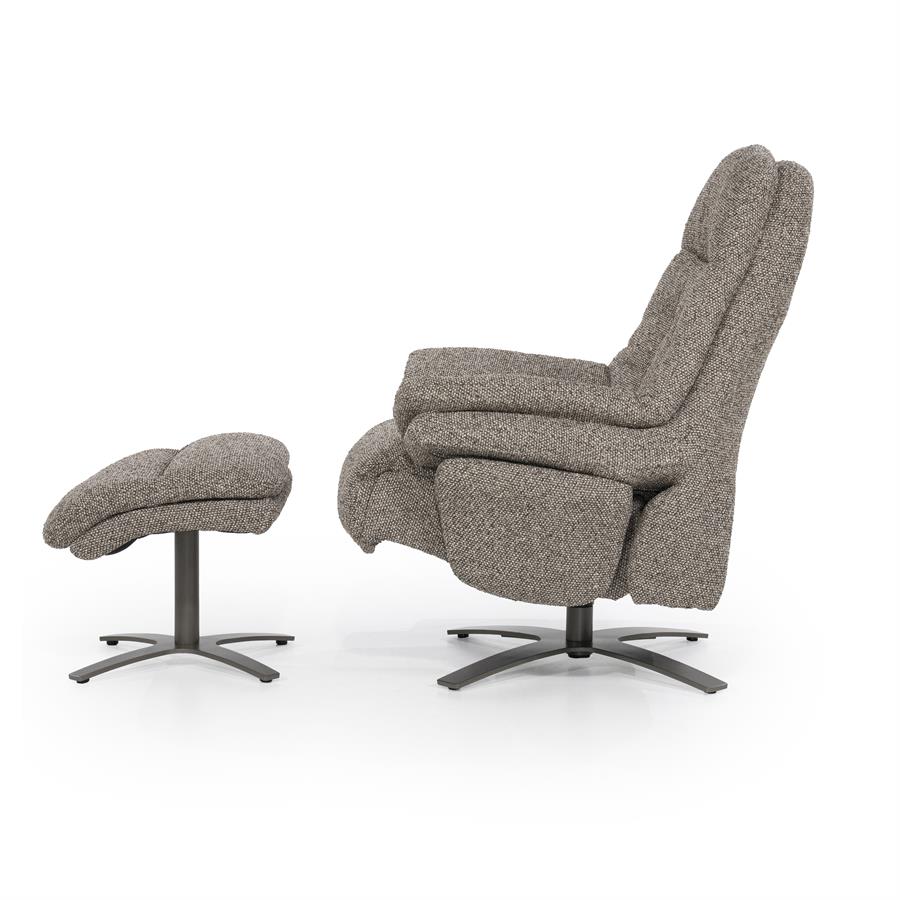 Fauteuil Caleb Elektrisch met voetenbankje | Taupe