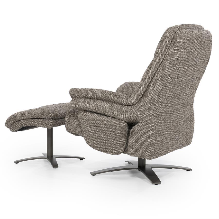 Fauteuil Caleb Elektrisch met voetenbankje | Taupe