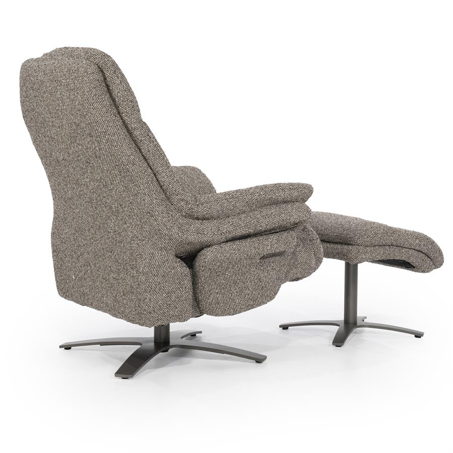 Fauteuil Caleb Elektrisch met voetenbankje | Taupe