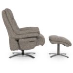 Fauteuil Caleb Elektrisch met voetenbankje | Taupe