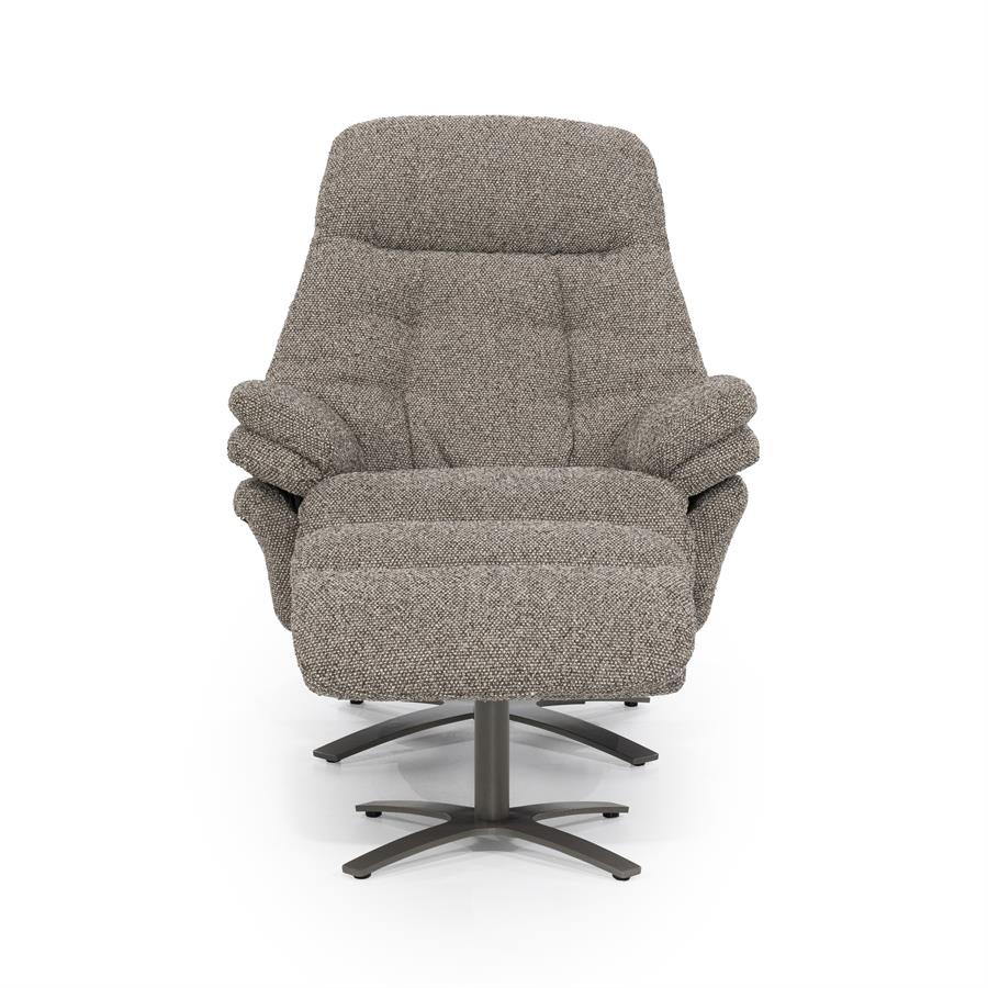 Fauteuil Caleb Elektrisch met voetenbankje | Taupe