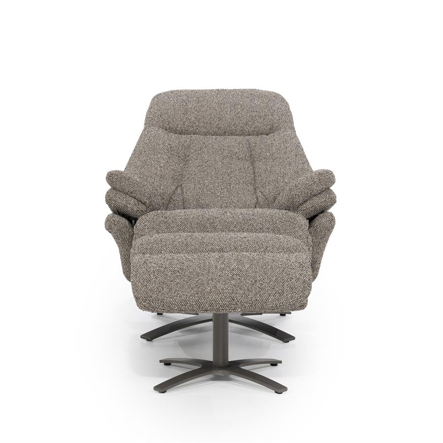 Fauteuil Caleb Elektrisch met voetenbankje | Taupe