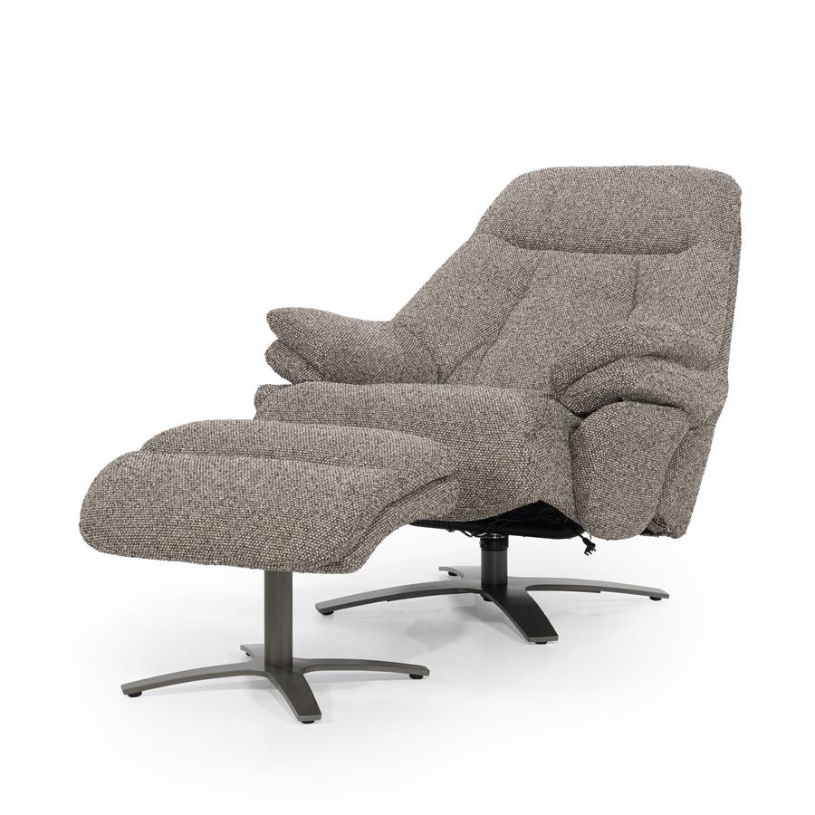 Fauteuil Caleb Elektrisch met voetenbankje | Taupe