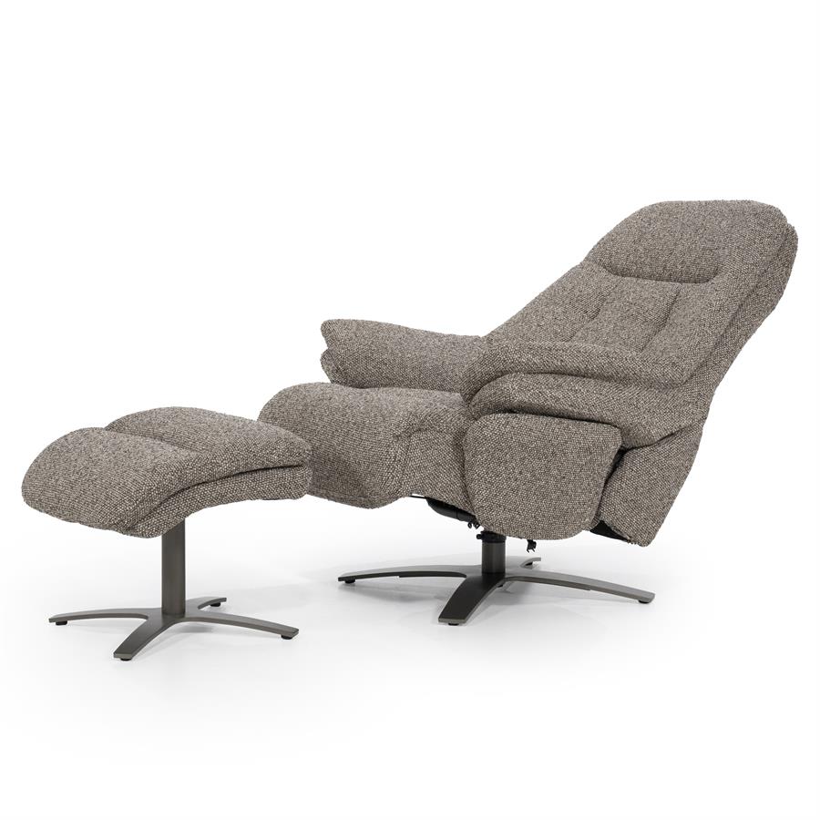 Fauteuil Caleb Elektrisch met voetenbankje | Taupe