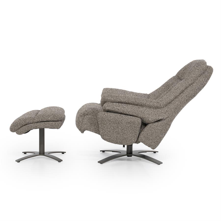 Fauteuil Caleb Elektrisch met voetenbankje | Taupe