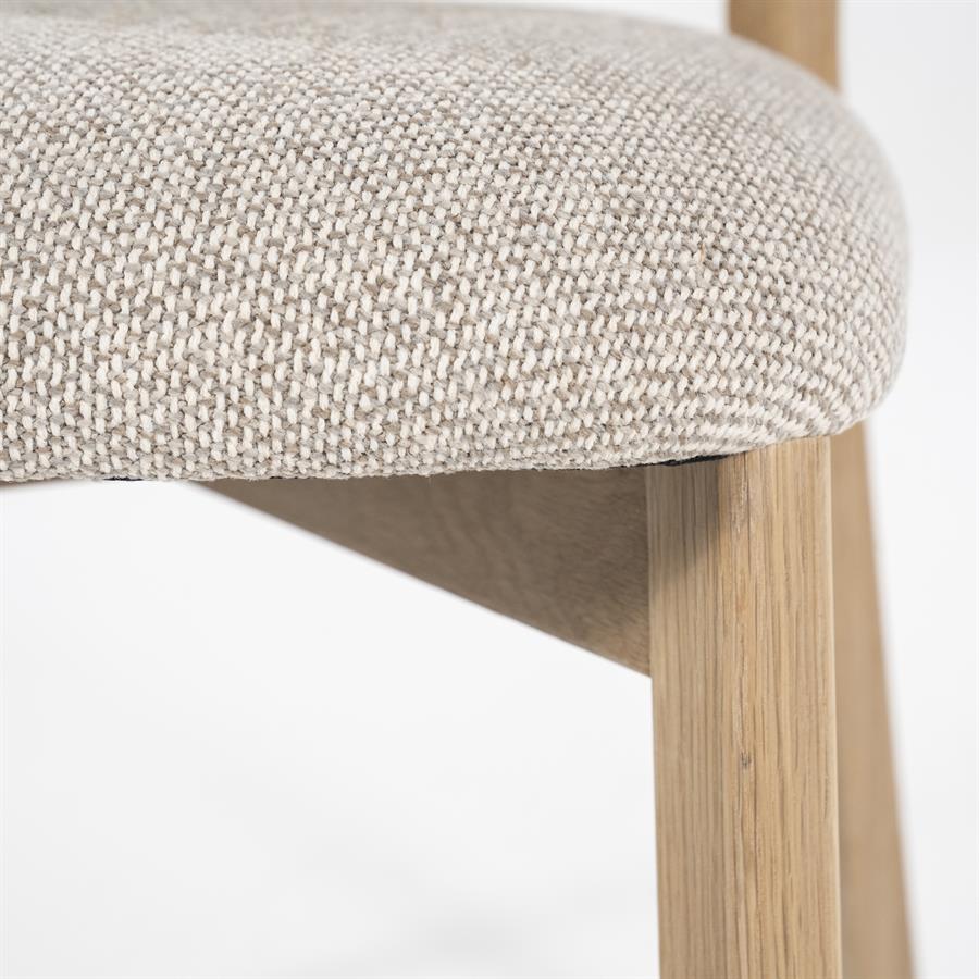 Stoel Mikky naturel Moon | Taupe