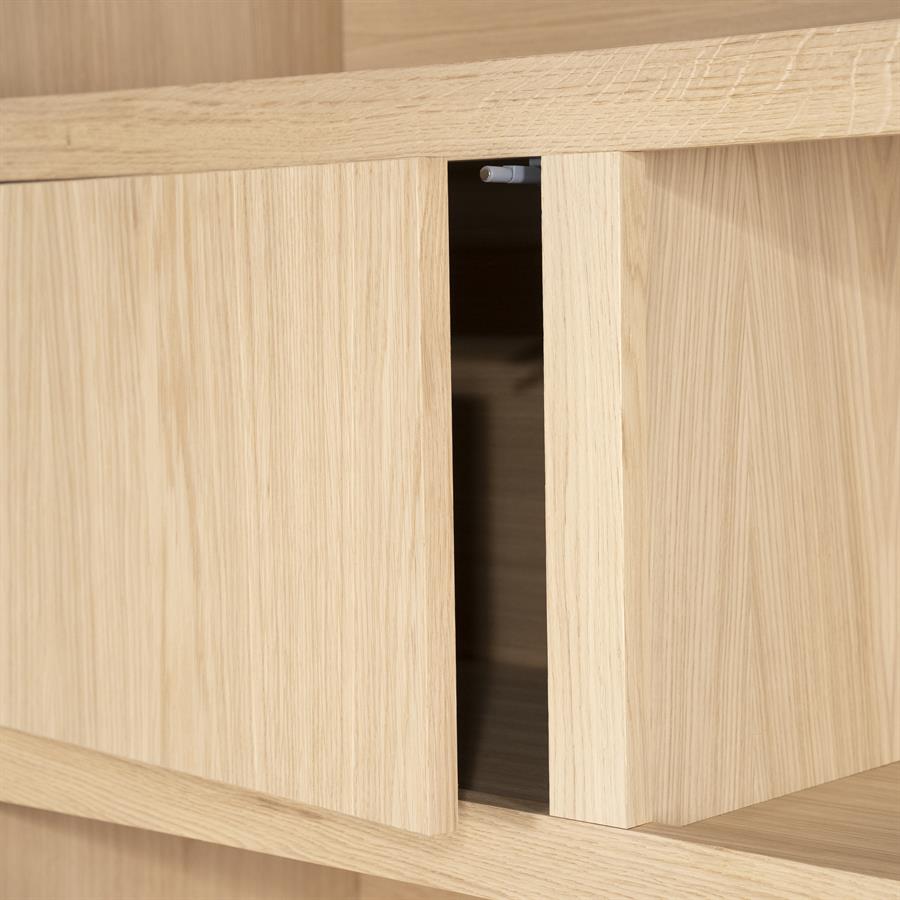 Wandkast Helsinki 200×220 cm naturel | Naturel