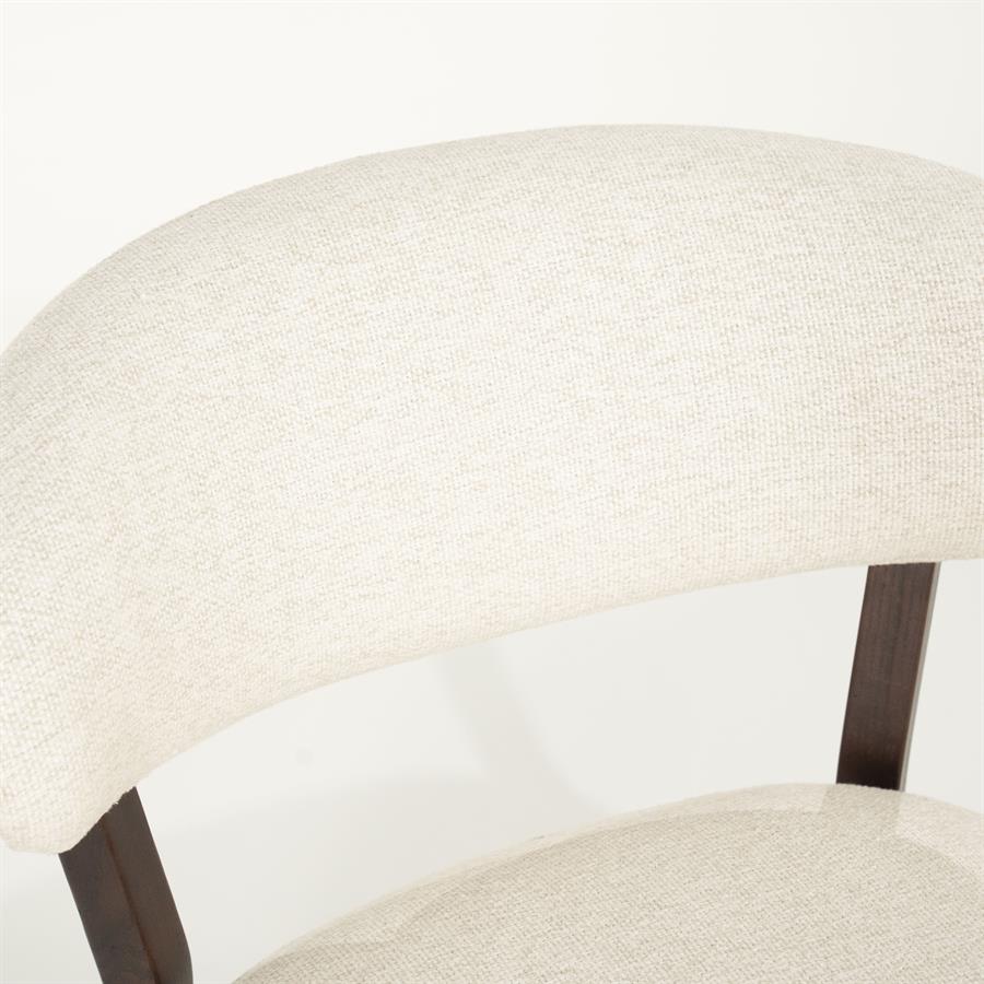 Fauteuil Mikky bruin | Beige
