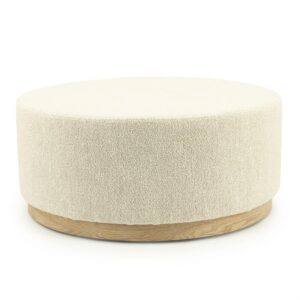 Poef Avah Groot Mantz | Beige