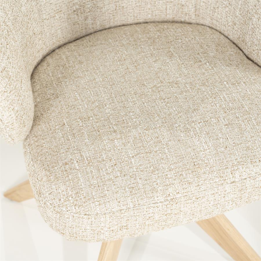 Stoel Connor naturel Donna | Beige