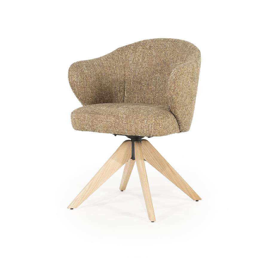 Stoel Connor naturel Donna | Mosterdgeel