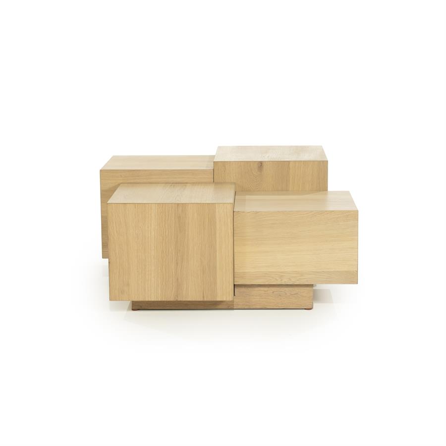 Salontafel Quinten vierkant naturel | Naturel