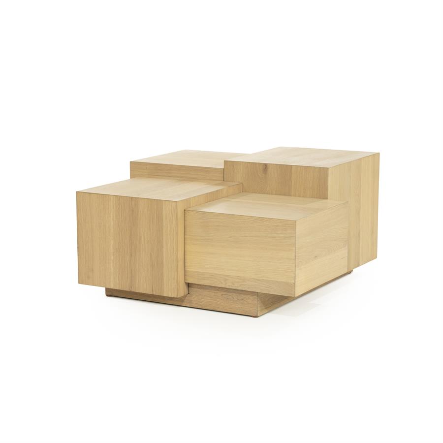 Salontafel Quinten vierkant naturel | Naturel
