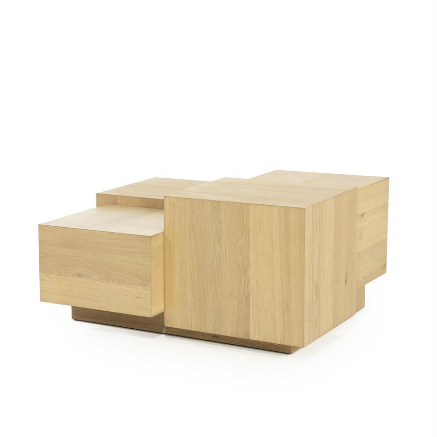 Salontafel Quinten vierkant naturel | Naturel
