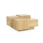 Salontafel Quinten vierkant naturel | Naturel
