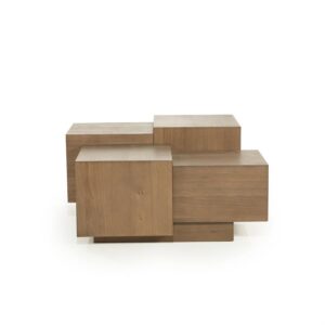 Salontafel Quinten vierkant | Bruin