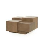 Salontafel Quinten vierkant | Bruin