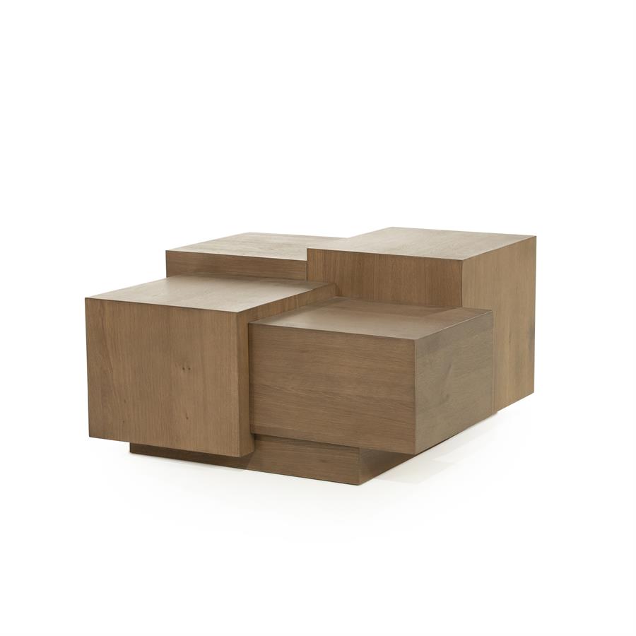 Salontafel Quinten vierkant | Bruin