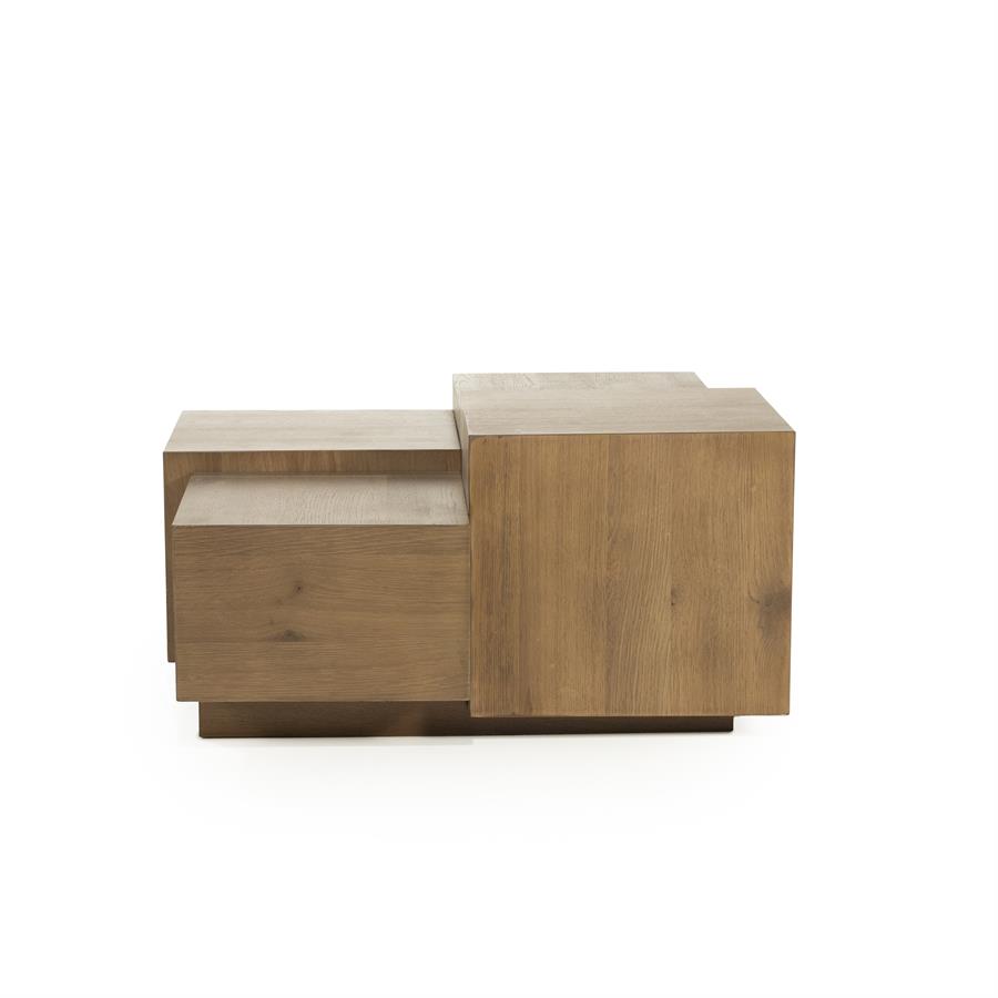 Salontafel Quinten vierkant | Bruin