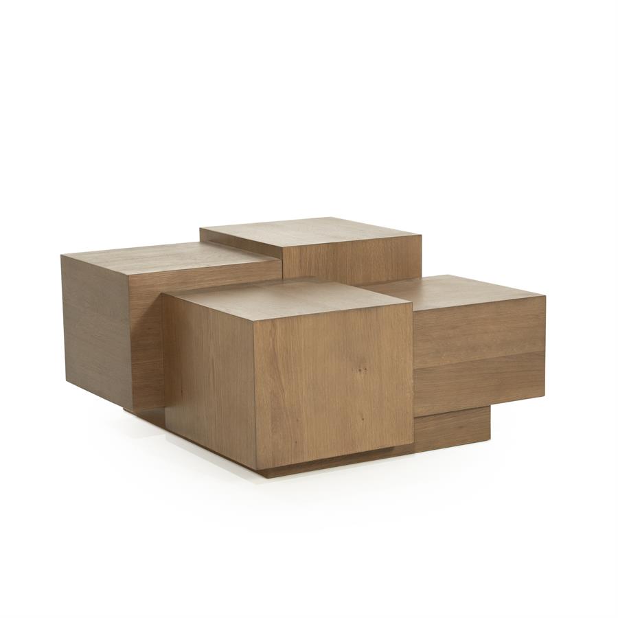 Salontafel Quinten vierkant | Bruin