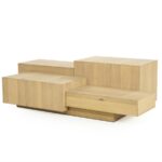 Salontafel Quinten rechthoekig naturel | Naturel