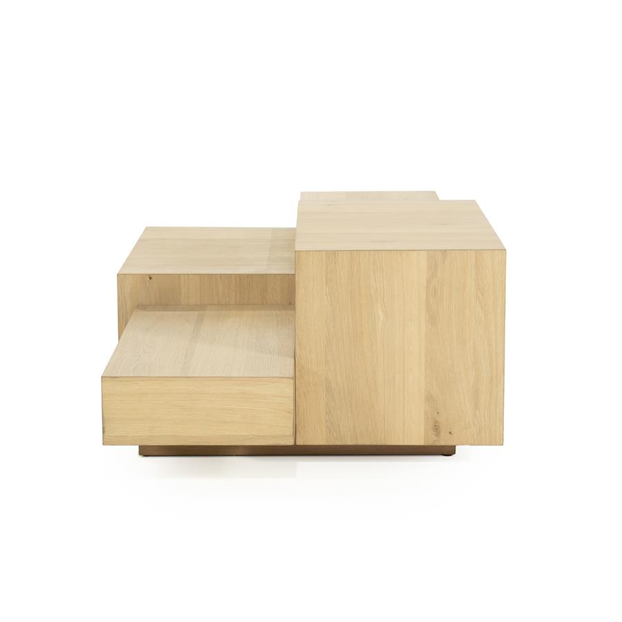 Salontafel Quinten rechthoekig naturel | Naturel