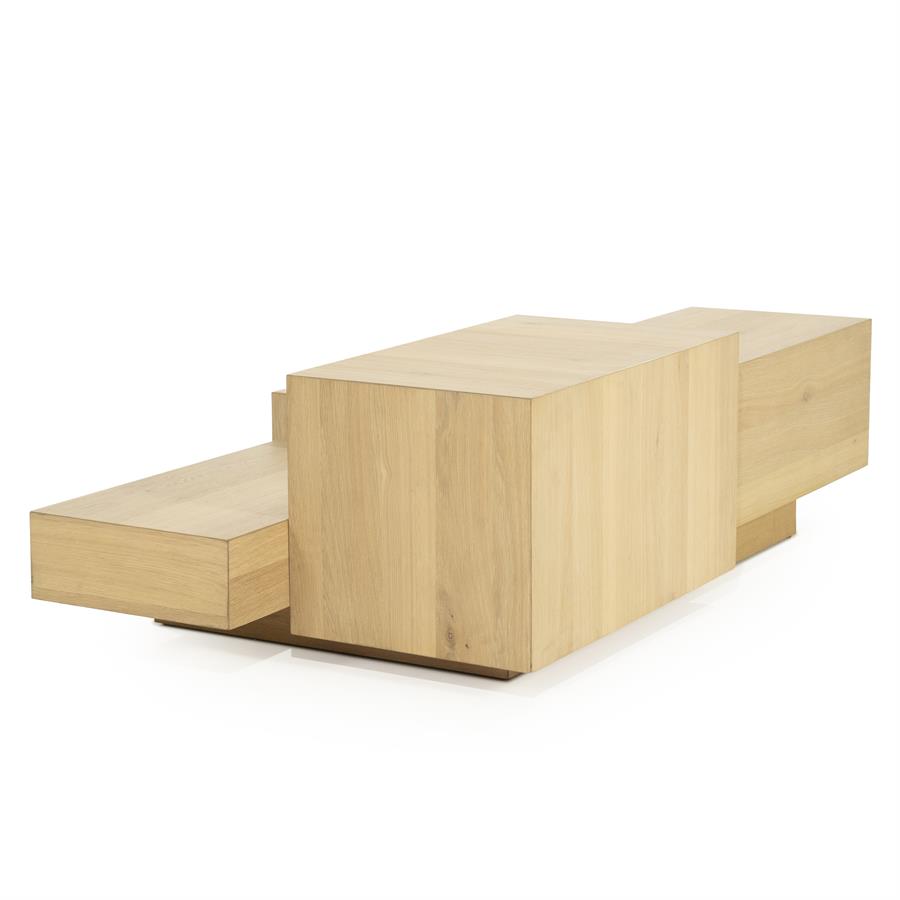 Salontafel Quinten rechthoekig naturel | Naturel