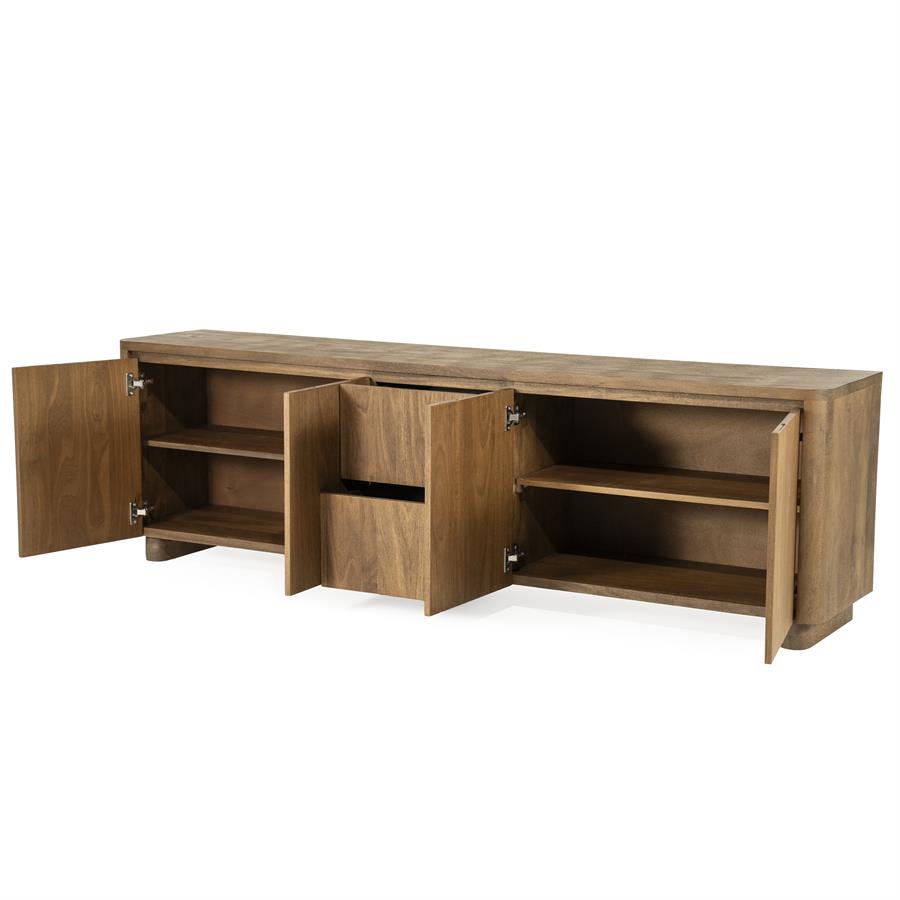 TV meubel Edward 200 cm | Bruin