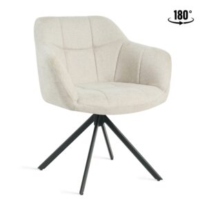 Stoel Denia Beige Linnenlook | Online Only