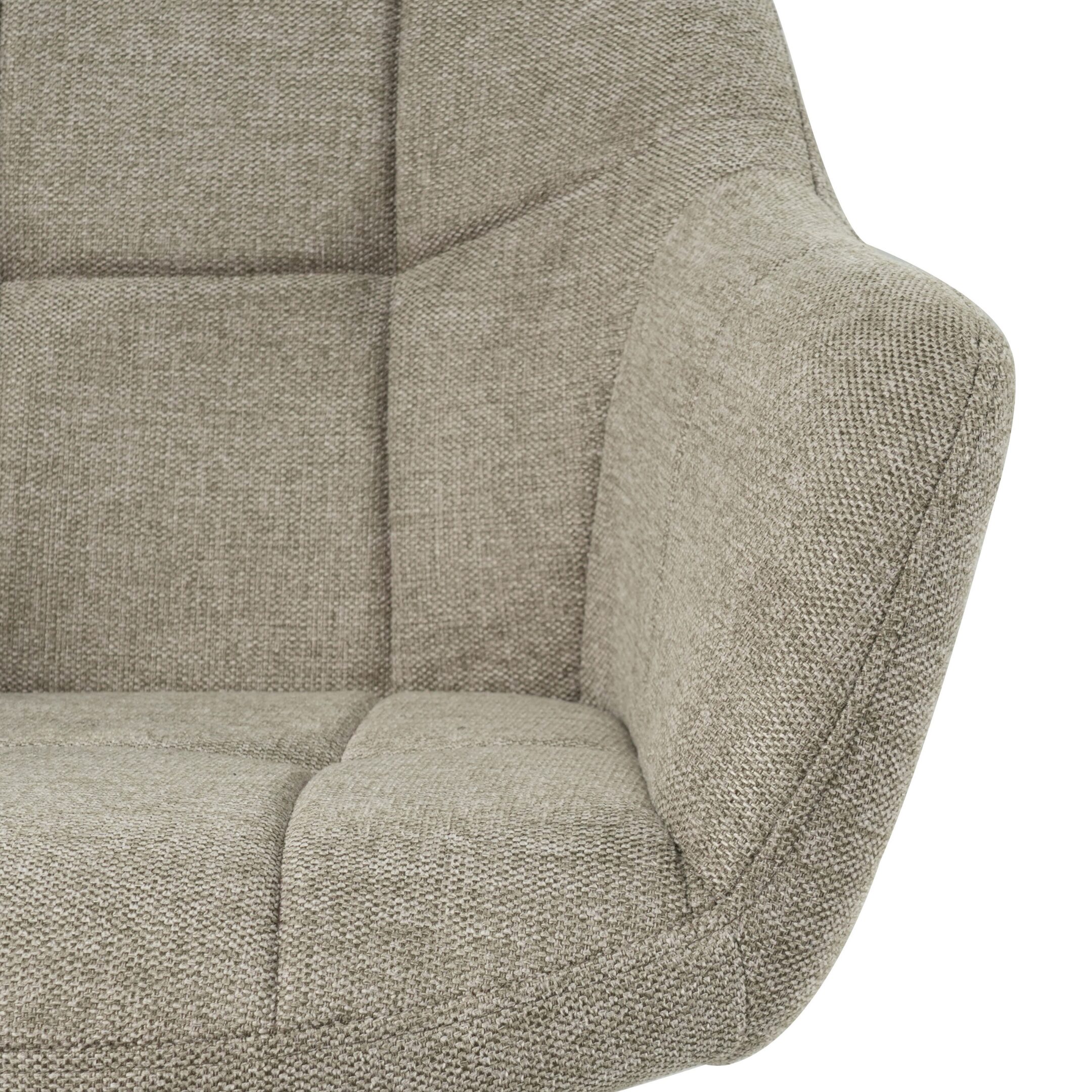 Stoel Denia Taupe Linnenlook | Online Only
