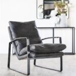 Fauteuil Lex vintage leer | Antraciet