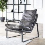 Fauteuil Lex vintage leer | Antraciet