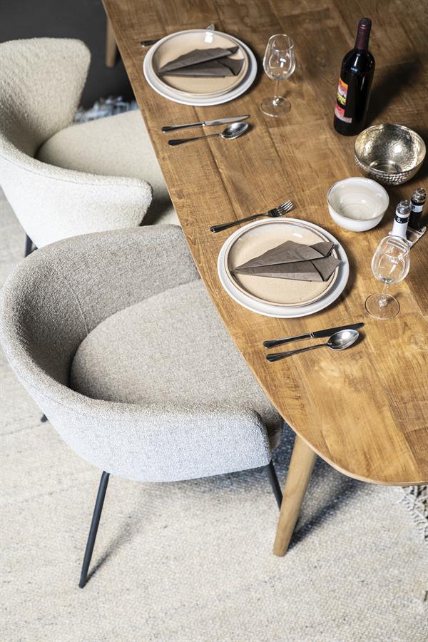 Eettafel Tabassum 220×100 | Naturel