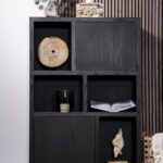Wandkast Helsinki 120×170 cm 2drs. | zwart