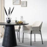 Eettafel Aron rond 130 | Zwart