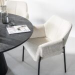 Eettafel Aron rond 130 | Zwart