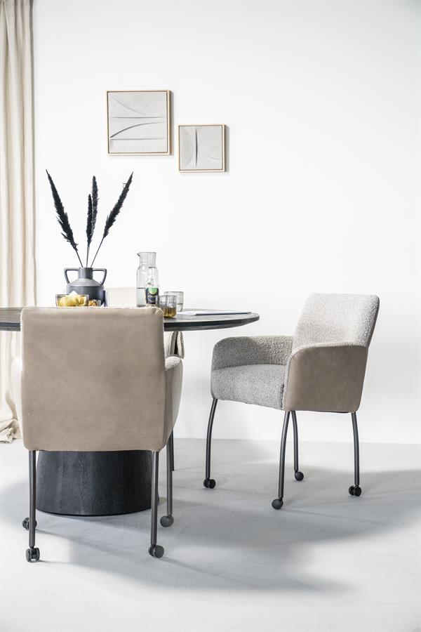 Eettafel Aron rond 130 | Zwart
