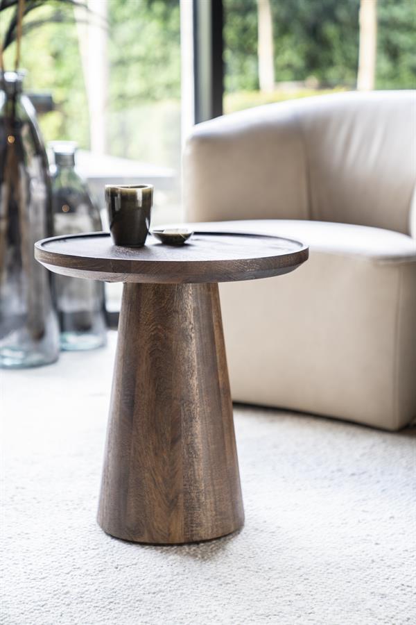 Bijzettafel Ron 46×49 | Bruin