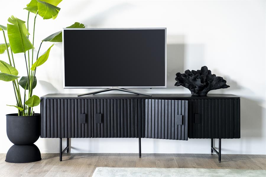 TV meubel Remi 4drs. | zwart