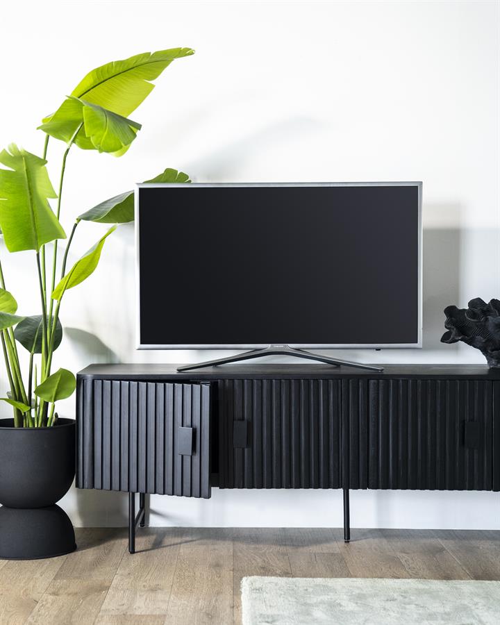 TV meubel Remi 4drs. | zwart
