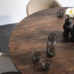 Eettafel Aron rond 130 | Bruin