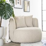Fauteuil Louis met kussen Spark | Beige